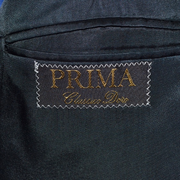 Prima 42S Sport Coat Blazer Suit Jacket Blue Gray - Picture 7 of 8